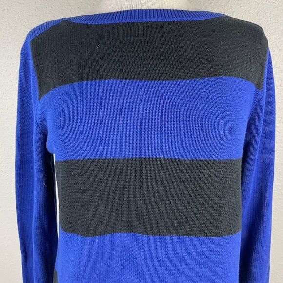 Lauren Ralph Lauren Blue & Black Sweater EUC - Picture 2 of 6